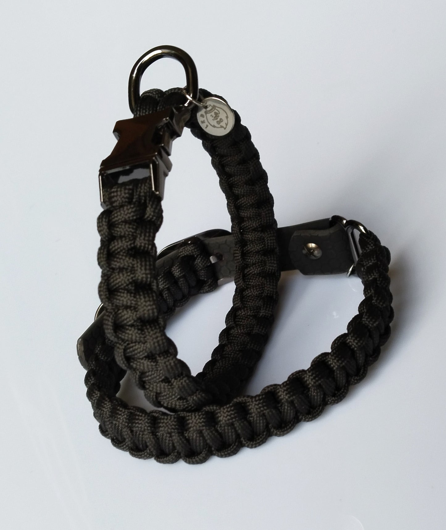 Flora Black dog collar