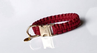 Flora Red dog collar 